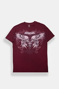 Arsenic Winged Skulls Graphic Tee - /