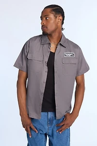 Zoo York Mens Performance Shop Twill Button-Up - /