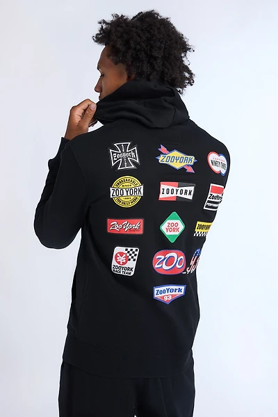 Zoo York Mens Multi Logo Hoodie - /