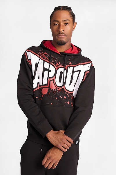 Tapout Logo Graphic Hoodie - Black /