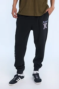 Arsenic Mens Racing Fleece Jogger - Black /