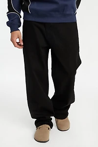 Mens Baggy Black Jeans - /