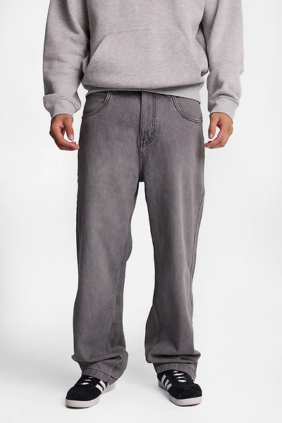 Ultra-Baggy Jeans - Heather Grey /