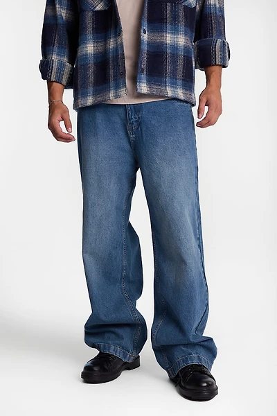 Ultra-Baggy Jeans - Medium Blue /