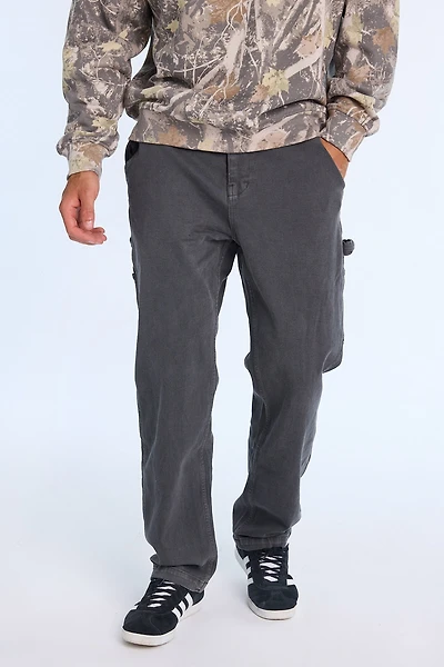 Mens Grey Carpenter Jeans - Heather /