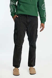 Mens Black Cargo Jeans - /
