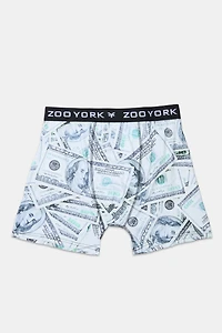 Zoo York Mens Money Print Boxer Brief - White /