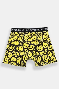 Zoo York Mens Smiley Faces Boxer Brief - Yellow /
