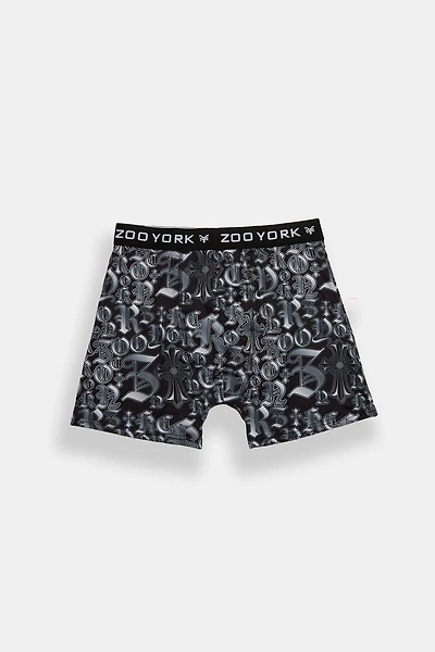 Zoo York Gothic Font Boxer Brief - Black /