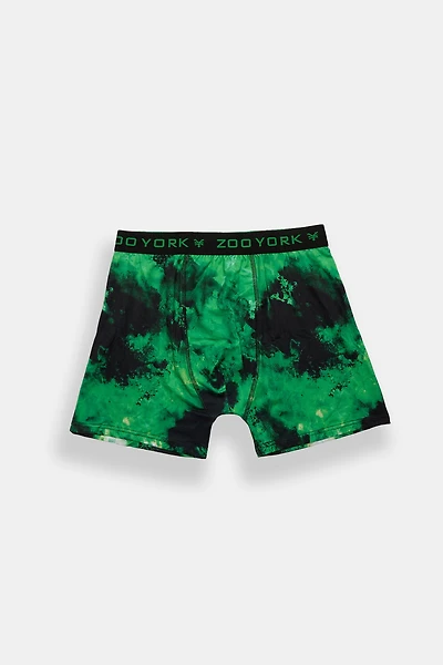 Zoo York Green & Black Tie-Dye Boxer Brief - /