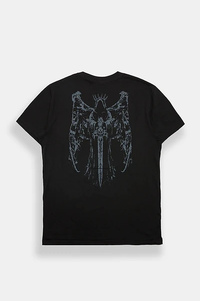 Arsenic Reaper Cross Graphic Tee - Black /