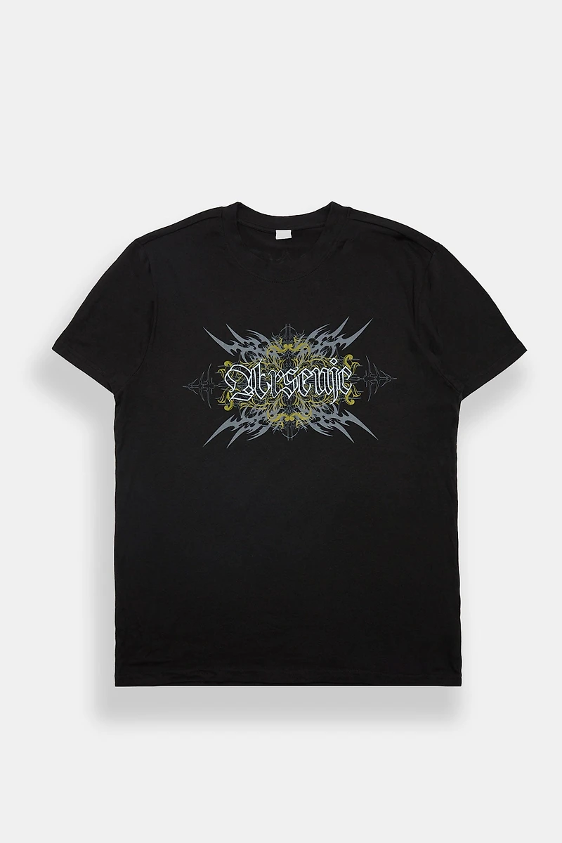Arsenic Gothic Cross Graphic Tee - Black /