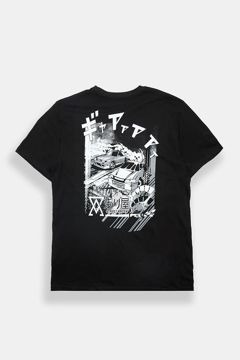 Arsenic Street Racer Graphic Tee - Black /