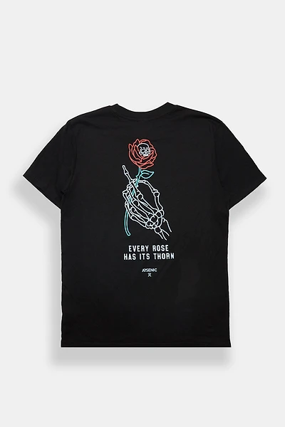 Arsenic Rose Graphic Tee - Black /