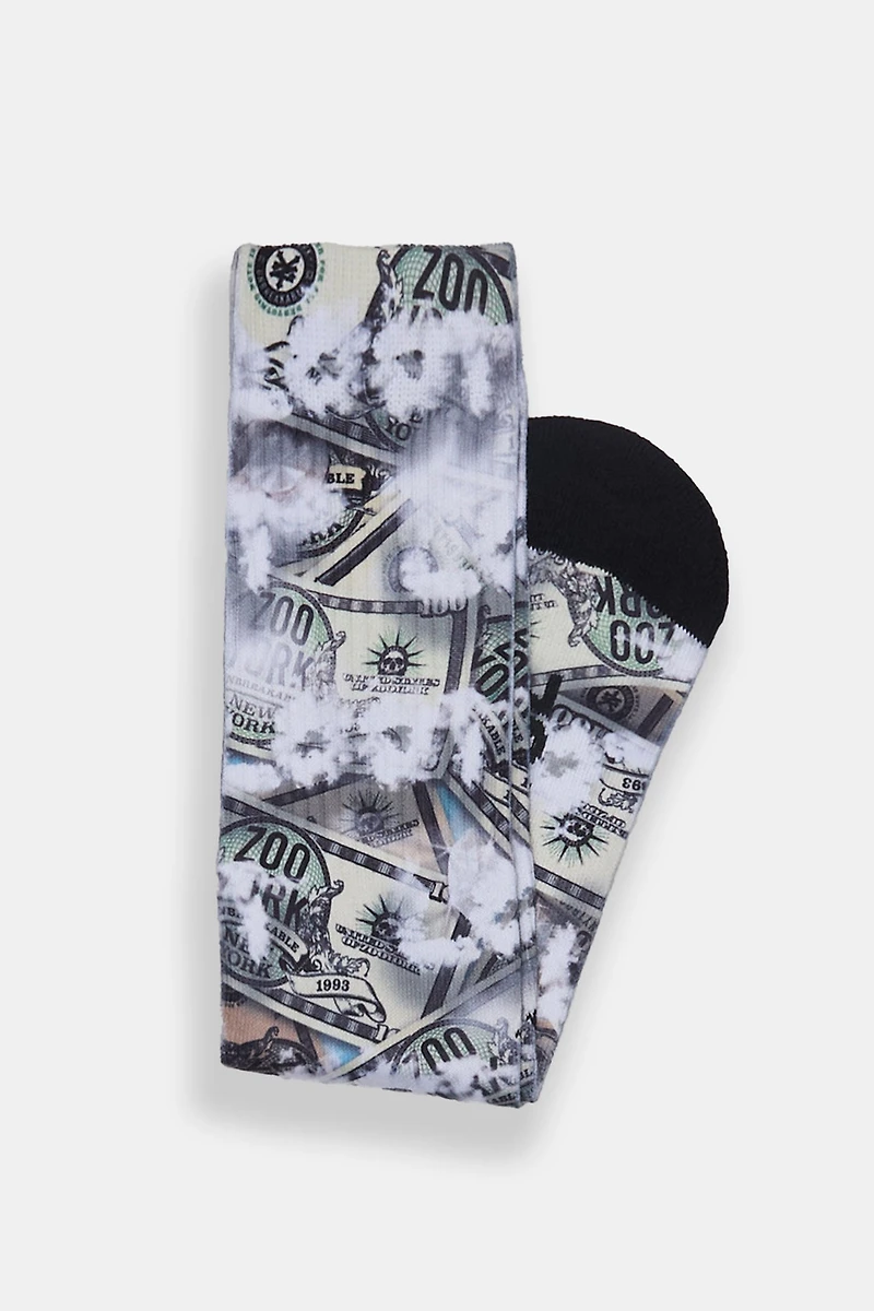 Zoo York Mens Printed Crew Socks
