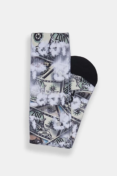 Zoo York Mens Printed Crew Socks