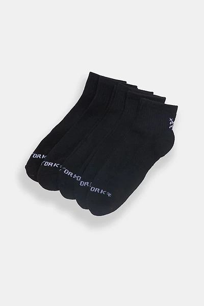 Zoo York Mens 5-Pack Athletic Ankle Socks - / O/S