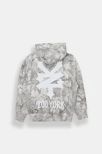 Zoo York Youth Tree Camouflage Back Print Hoodie - White /