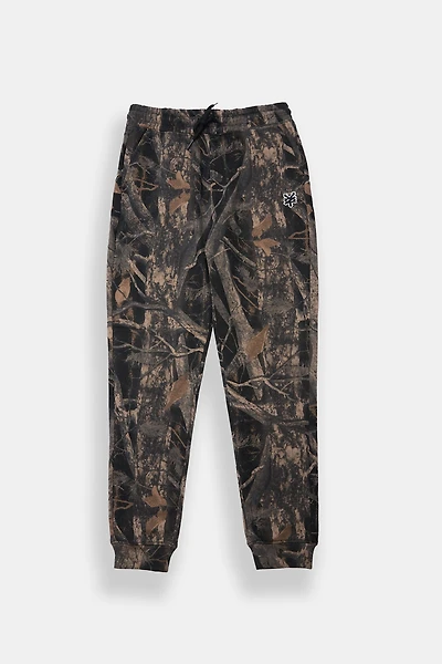 Zoo York Youth Tree Camo Fleece Joggers - Black /