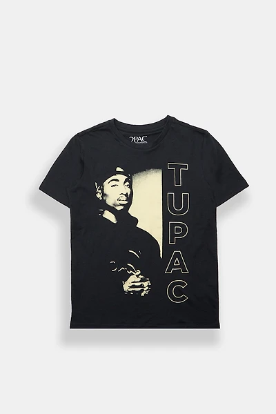 Youth Tupac Shakur Graphic Tee - Black /