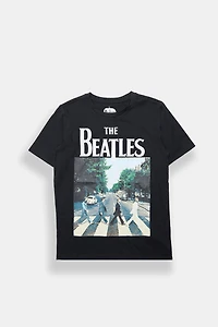 Youth The Beatles Abbey Road Graphic Tee - Black /