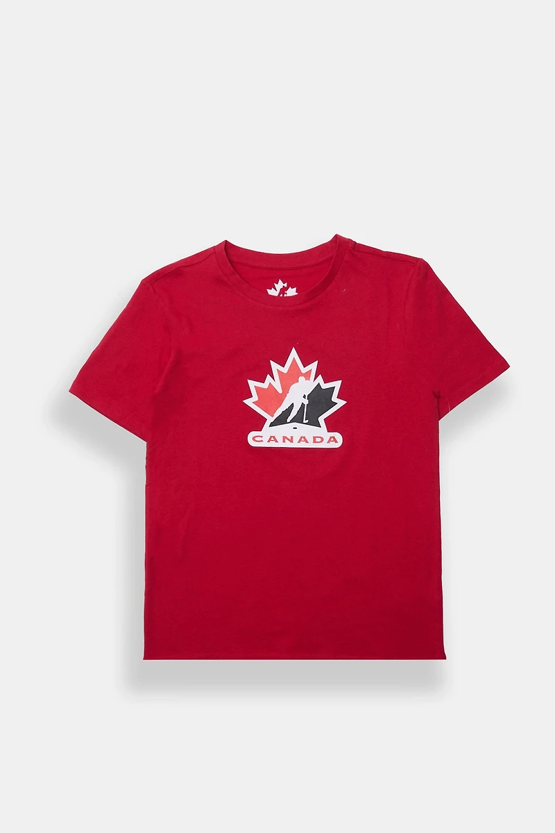 Youth Hockey Canada Graphic Tee - Red /