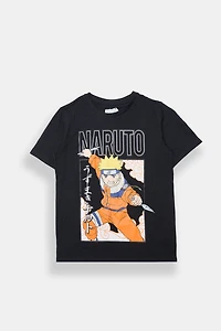 Youth Naruto Akatsuki Graphic Tee - Black /