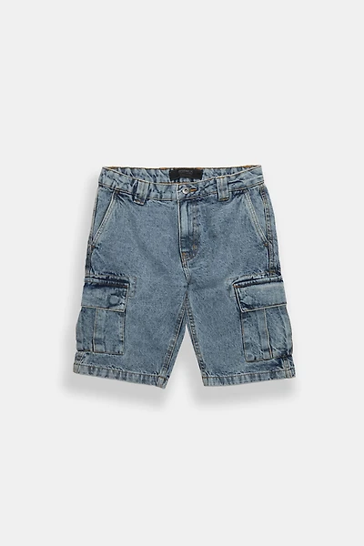 Arsenic Youth Denim Cargo Shorts - Light Blue /