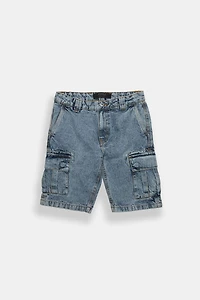 Arsenic Youth Denim Cargo Shorts - Light Blue /