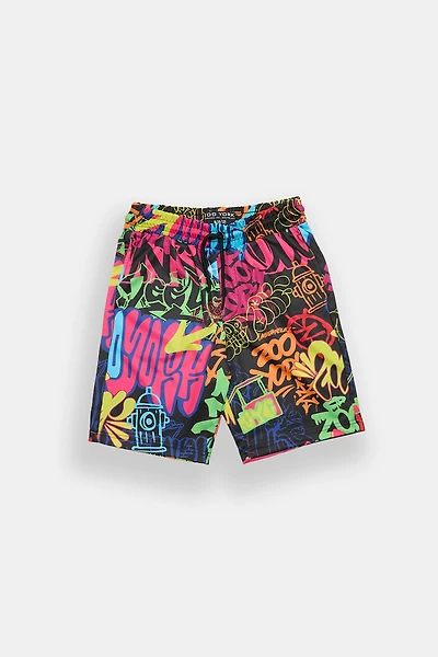 Zoo York Youth Graffiti Mesh Shorts - /