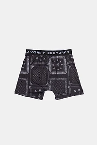 Zoo York Youth Bandana Print Boxer Brief - Black /