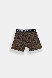 Zoo York Youth Giraffe Printed Boxer Brief - Dark Green /