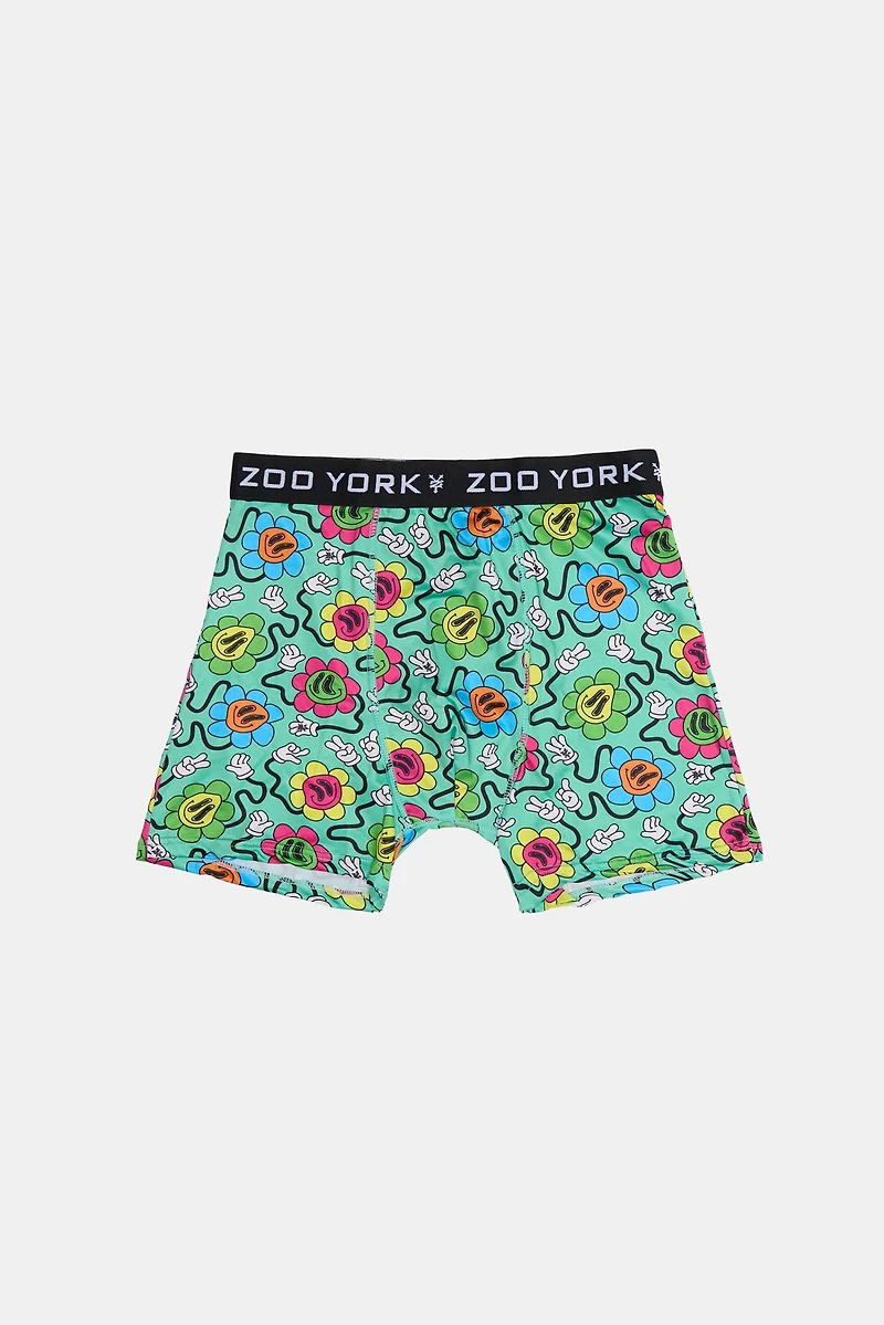 Zoo York Youth Trippy Flowers Boxer Brief - Multi /