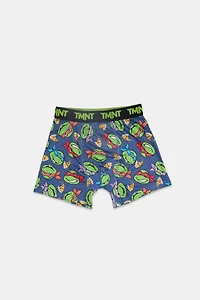 Youth TMNT Allover Print Boxer Brief - Blue /
