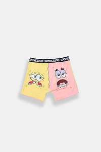 Youth SpongeBob & Patrick Half Printed Boxer Briefs - Multi /