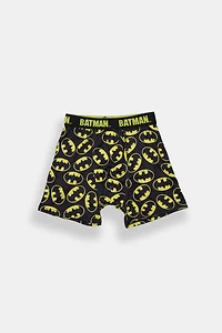 Youth Batman Logo Boxer Brief - Black /