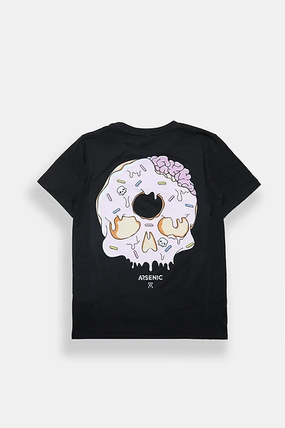 Arsenic Youth Donut Skull Graphic Tee - /