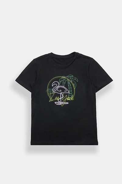 Zoo York Youth Neon Flamingo Graphic Tee - /