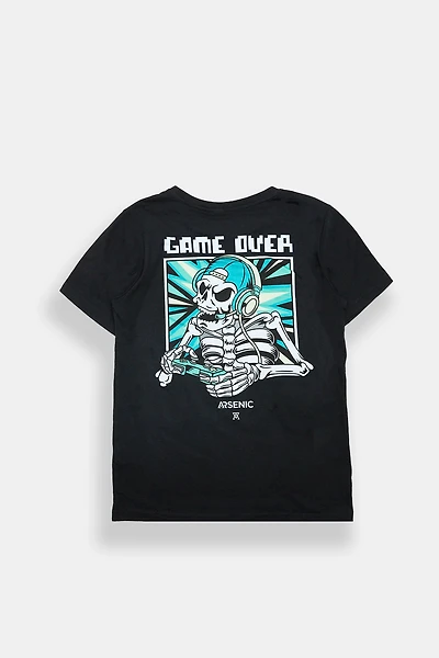 Arsenic Youth Game Over Graphic Tee - Black /