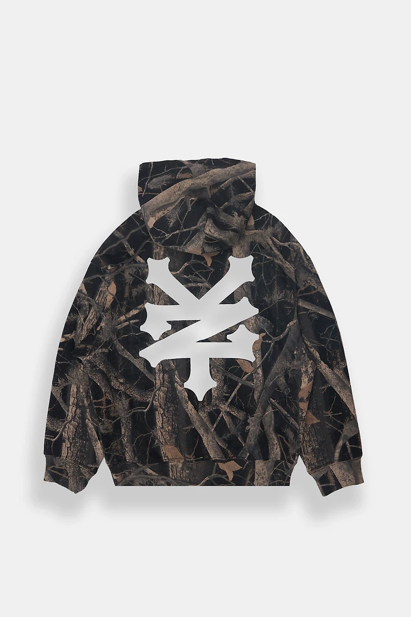 Zoo York Youth Tree Camo Boxy Hoodie - /