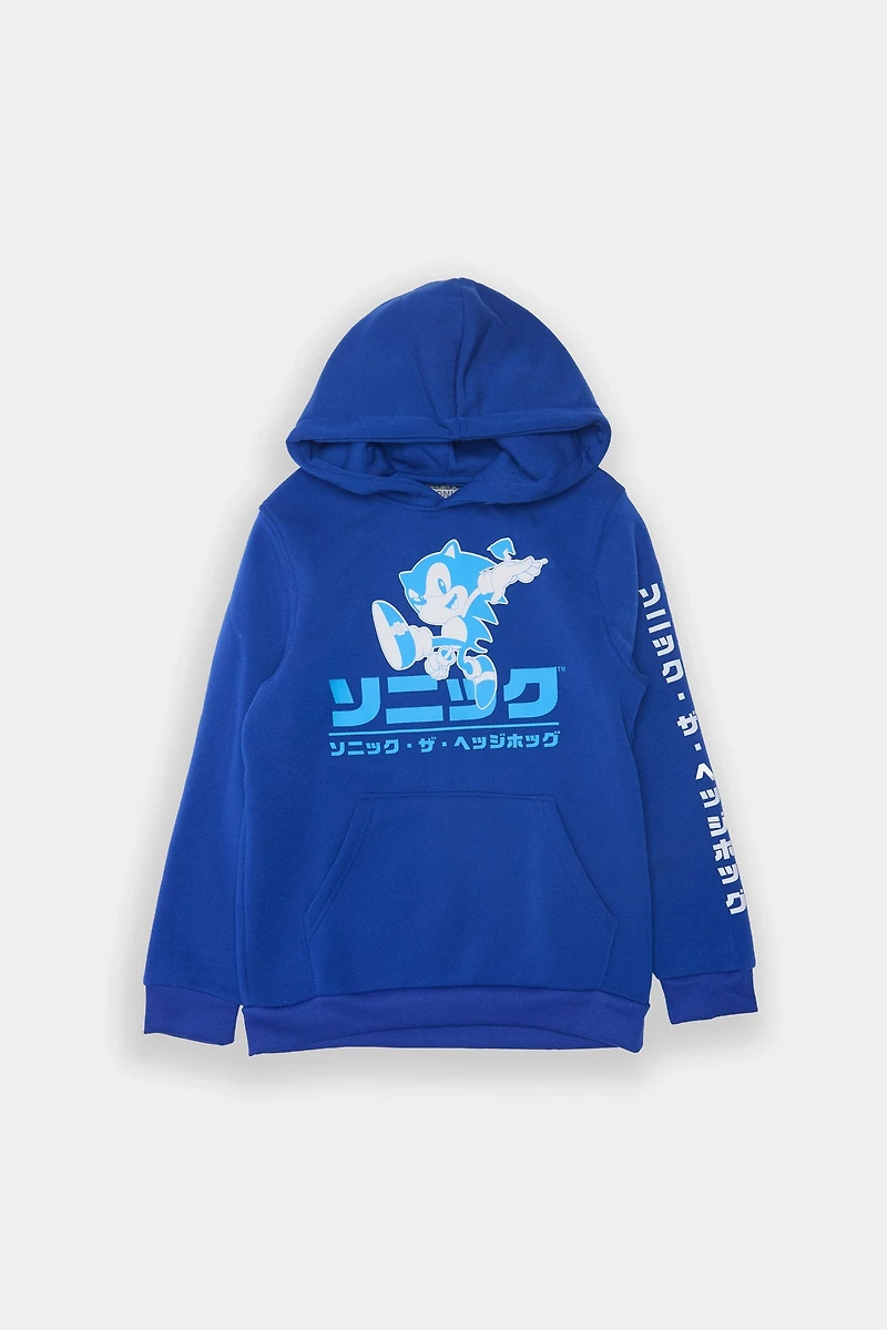 Youth Sonic The Hedgehog Graphic Hoodie - Blue /