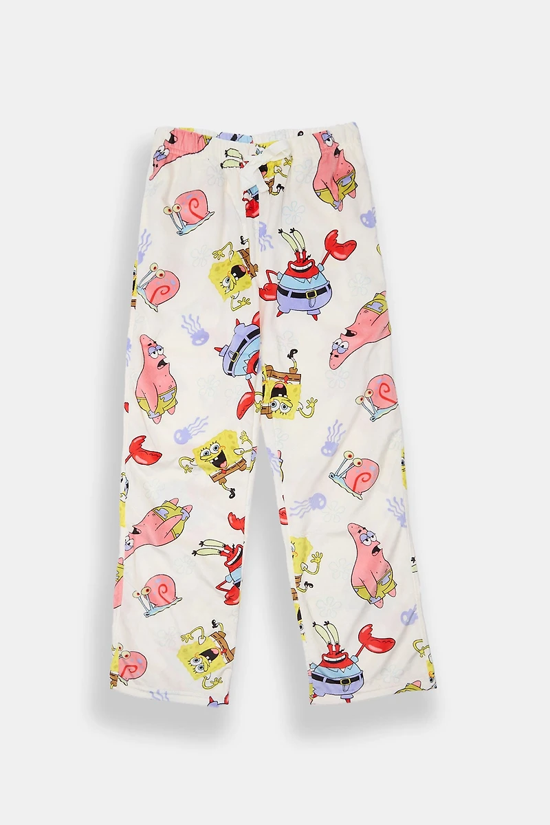 Youth SpongeBob Silky Fleece Pajama Pants