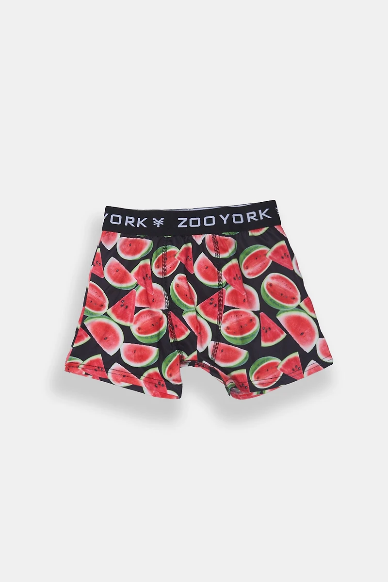 Zoo York Youth Watermelon Print Boxer Brief - Black /
