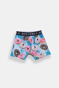 Zoo York Youth Donut Print Boxer Brief - Blue /