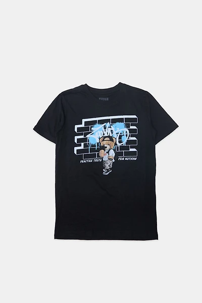 Zoo York Youth Teddy Graffiti Graphic T-Shirt - /