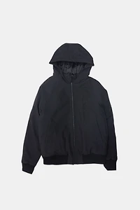 Youth Hooded Raglan Bomber Jacket - /