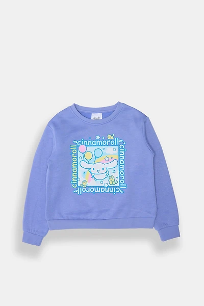 Girls Cinnamoroll Graphic Sweatshirt - Magenta /