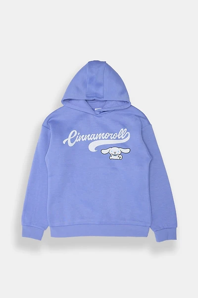 Girls Cinnamoroll Varsity Graphic Hoodie - Magenta /