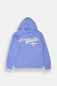 Girls Cinnamoroll Varsity Graphic Hoodie - Magenta /