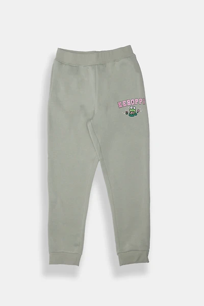 Girls Keroppi Graphic Fleece Jogger - Sage /